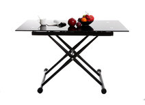 Tavolo design regolabile in altezza colore nero  NORA