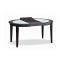 Tavolo rotondo allungabile SARA - rovere colore wenge - piano in vetro smerigliato