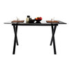 Tavolor design in vetro temperato colore nero ALEXA