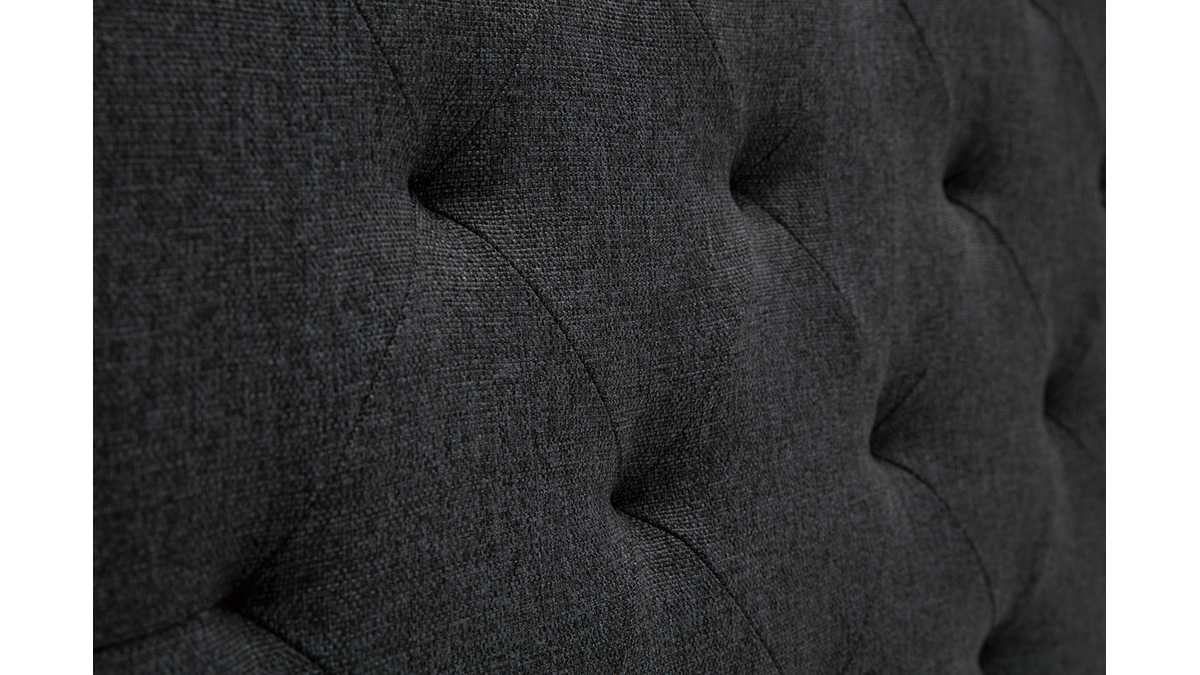 Testiera del letto in tessuto Grigio scuro 140cm ENGUERRAND