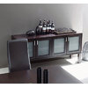 Viert&uuml;rige Anrichte ALTON aus Eiche und Mattglas � Kolorit Wenge image pub1
