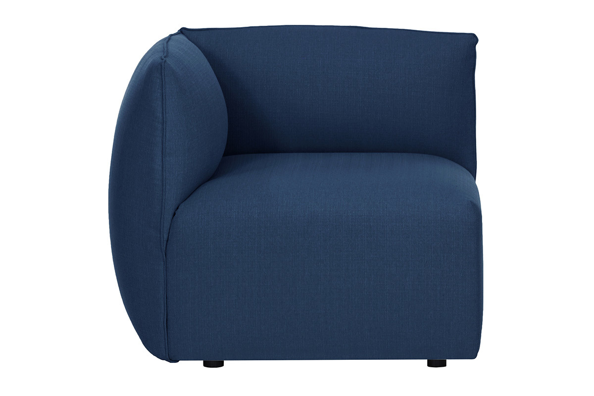 Angolo divano design in tessuto blu scuro MODULO