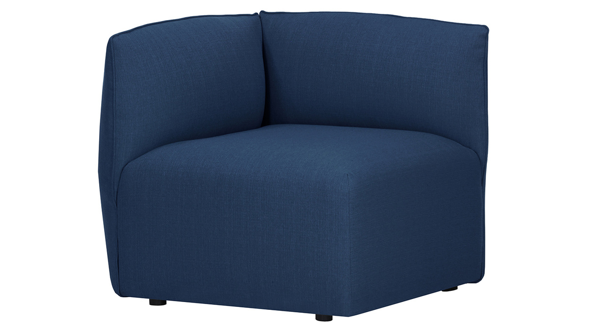 Angolo divano design in tessuto blu scuro MODULO