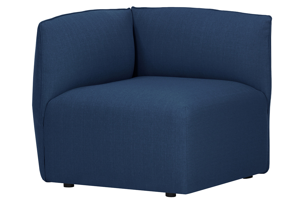 Angolo divano design in tessuto blu scuro MODULO