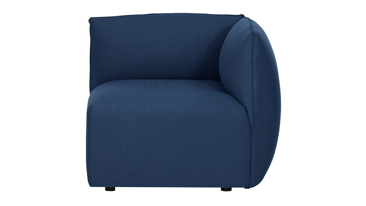 Angolo divano design in tessuto blu scuro MODULO