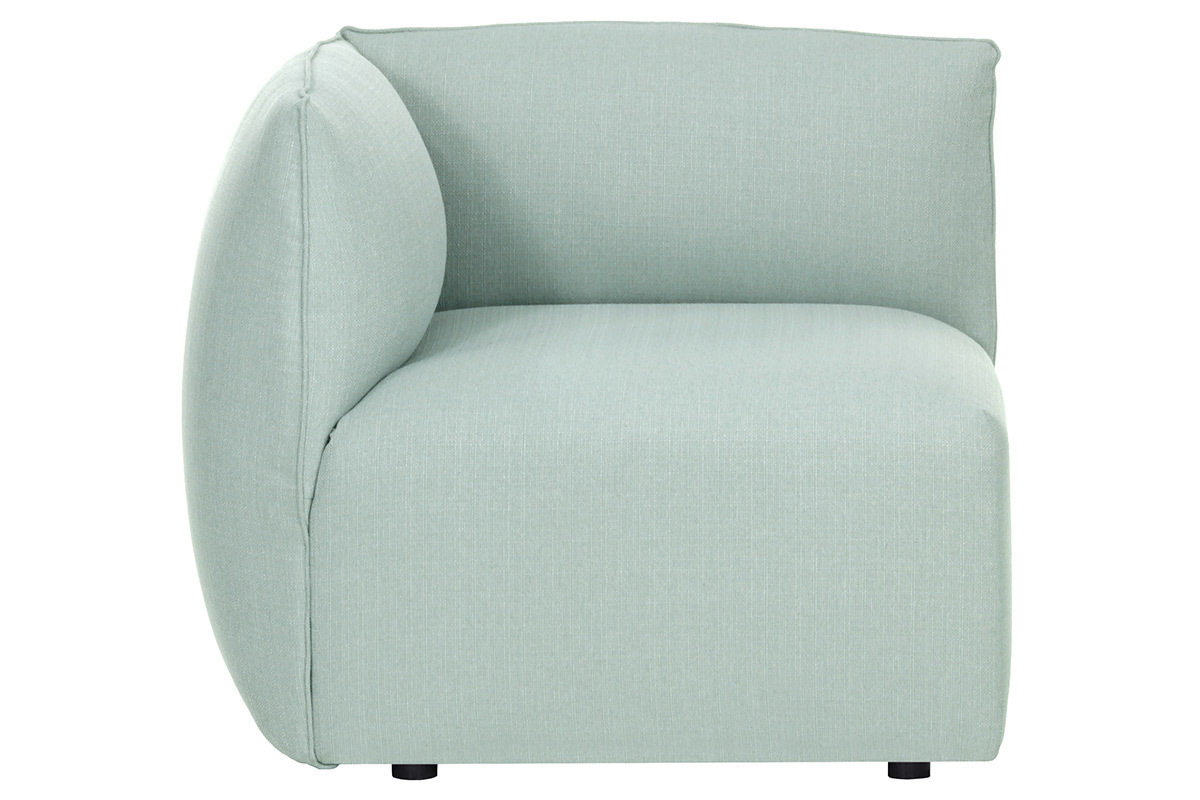 Angolo divano design in tessuto celeste MODULO