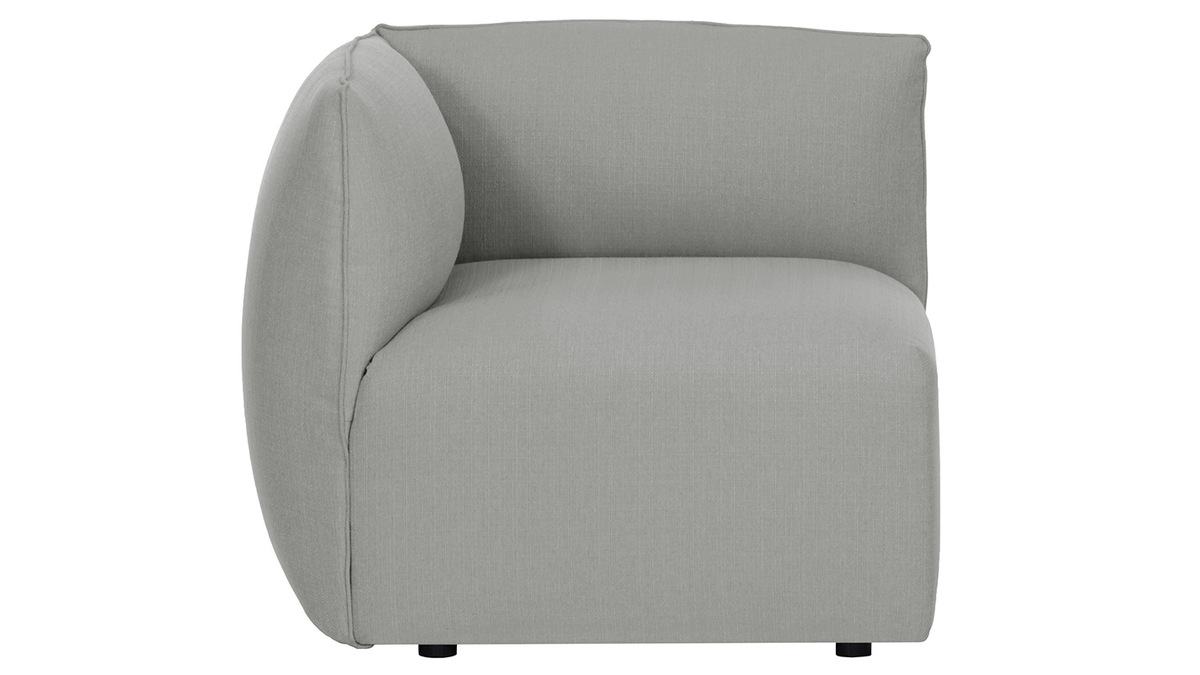 Angolo divano design in tessuto grigio MODULO