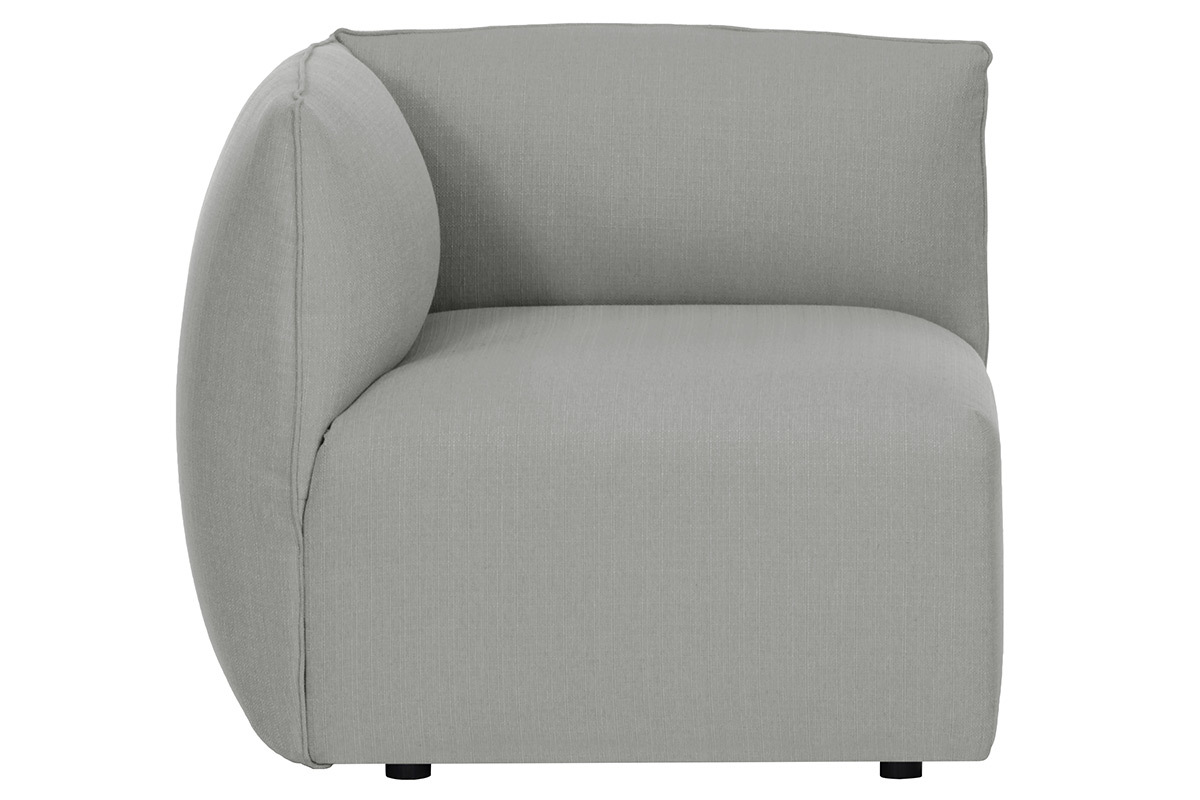 Angolo divano design in tessuto grigio MODULO