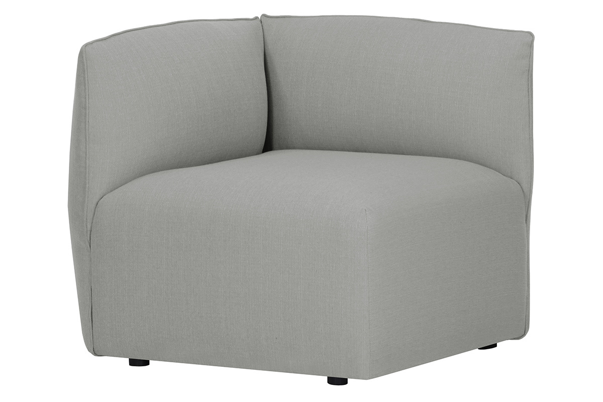 Angolo divano design in tessuto grigio MODULO