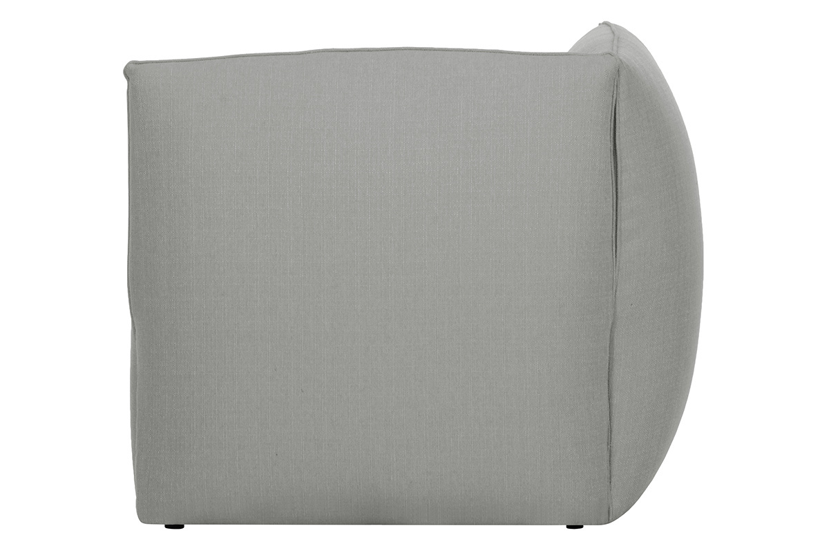 Angolo divano design in tessuto grigio MODULO