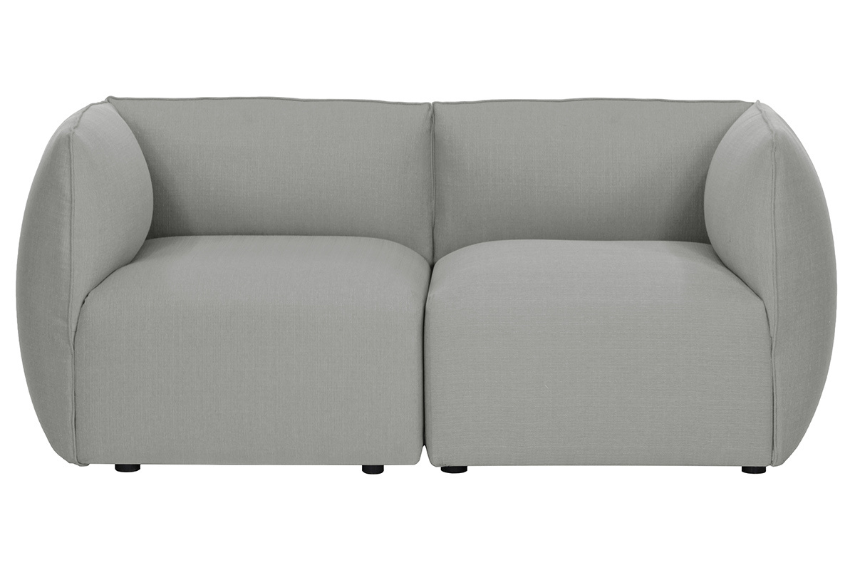 Angolo divano design in tessuto grigio MODULO