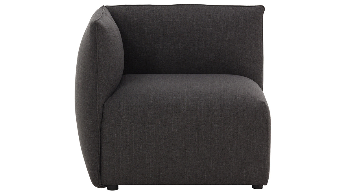 Angolo divano design in tessuto grigio scuro MODULO