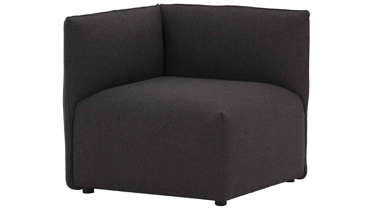 Angolo divano design in tessuto grigio scuro MODULO