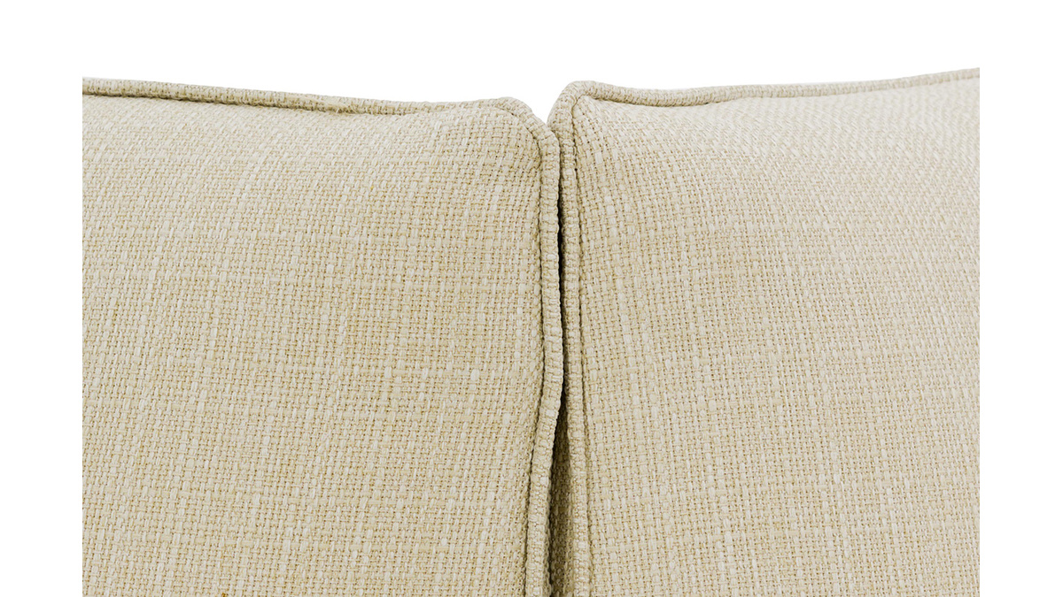 Angolo divano design in tessuto naturale MODULO