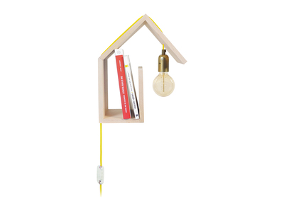 Applique da parete design fissaggio a destra cavo giallo HUT