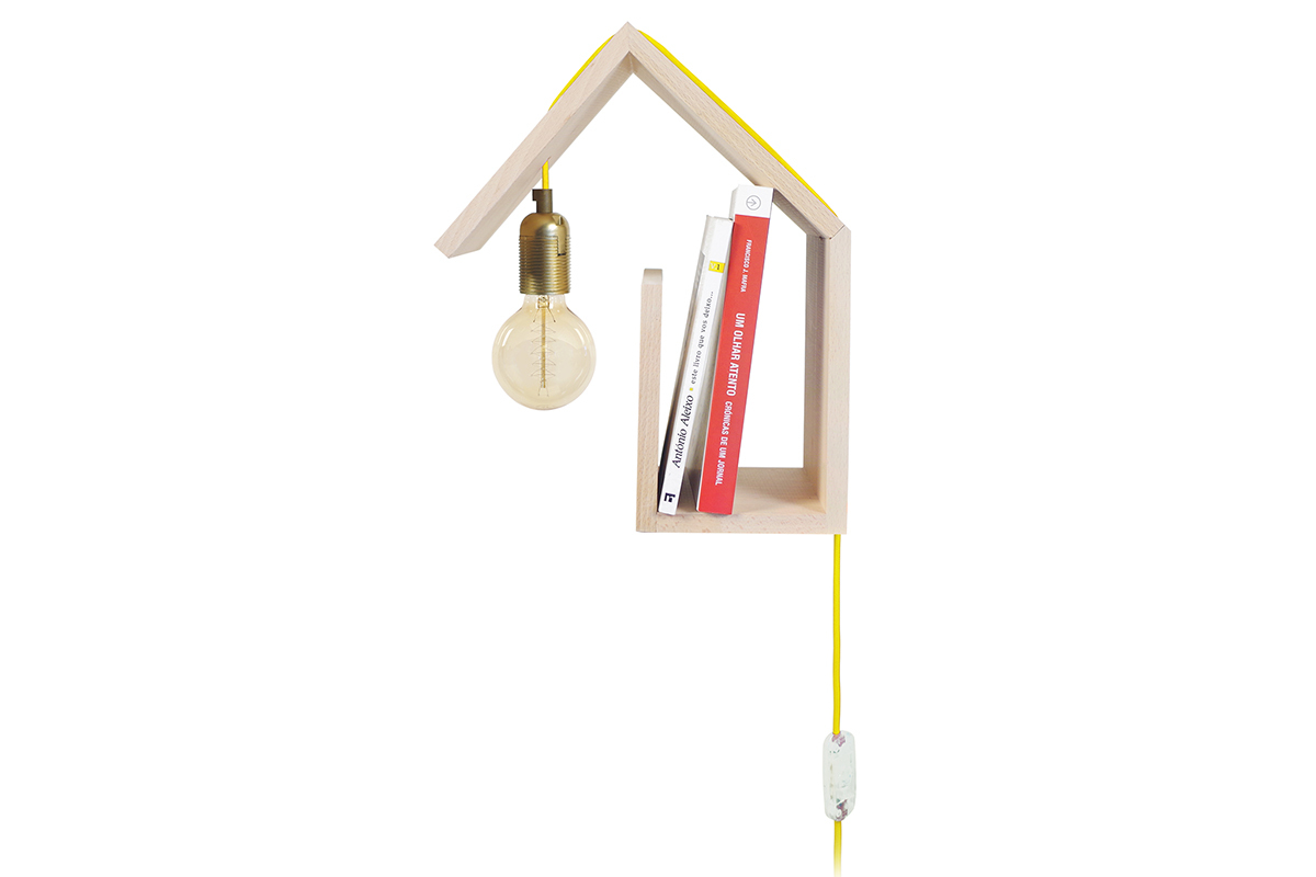 Applique da parete design fissaggio a sinistra cavo giallo HUT