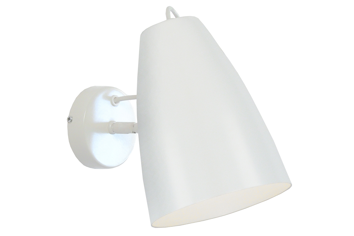 Applique da parete design in metallo Bianco FRIDAY