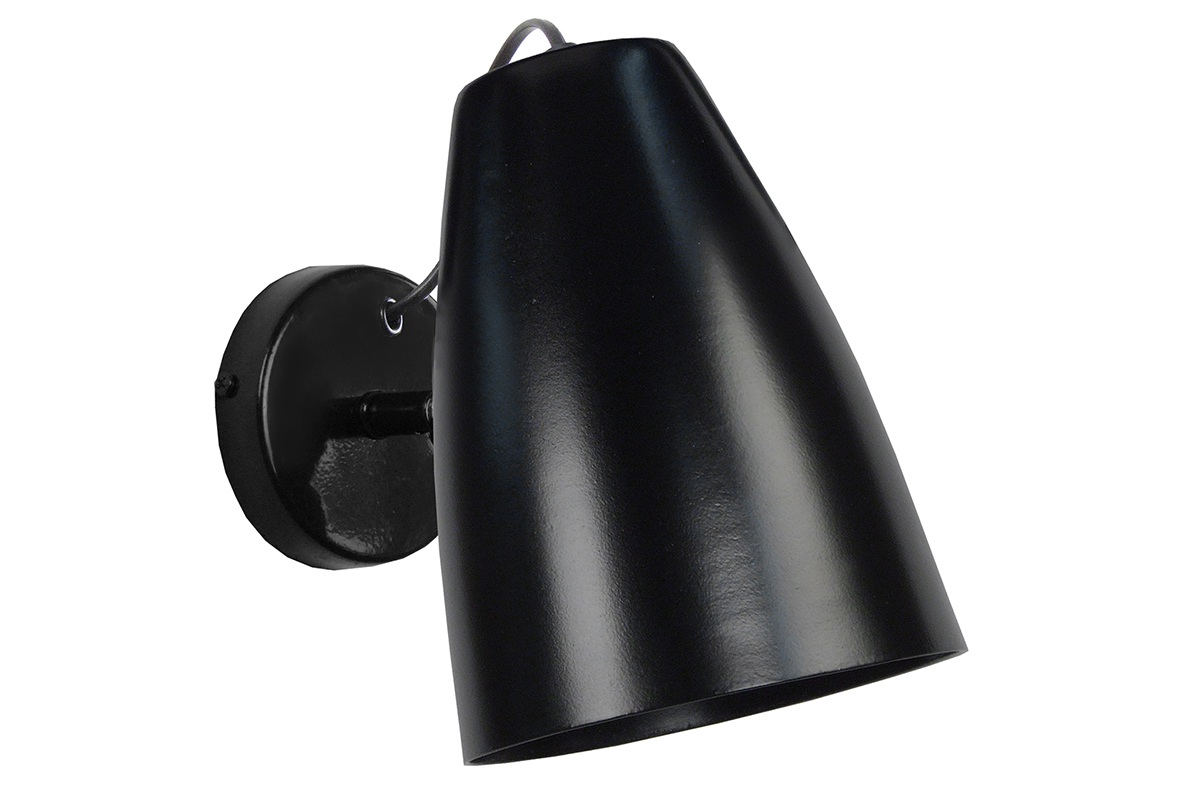 Applique da parete design in metallo Nero FRIDAY