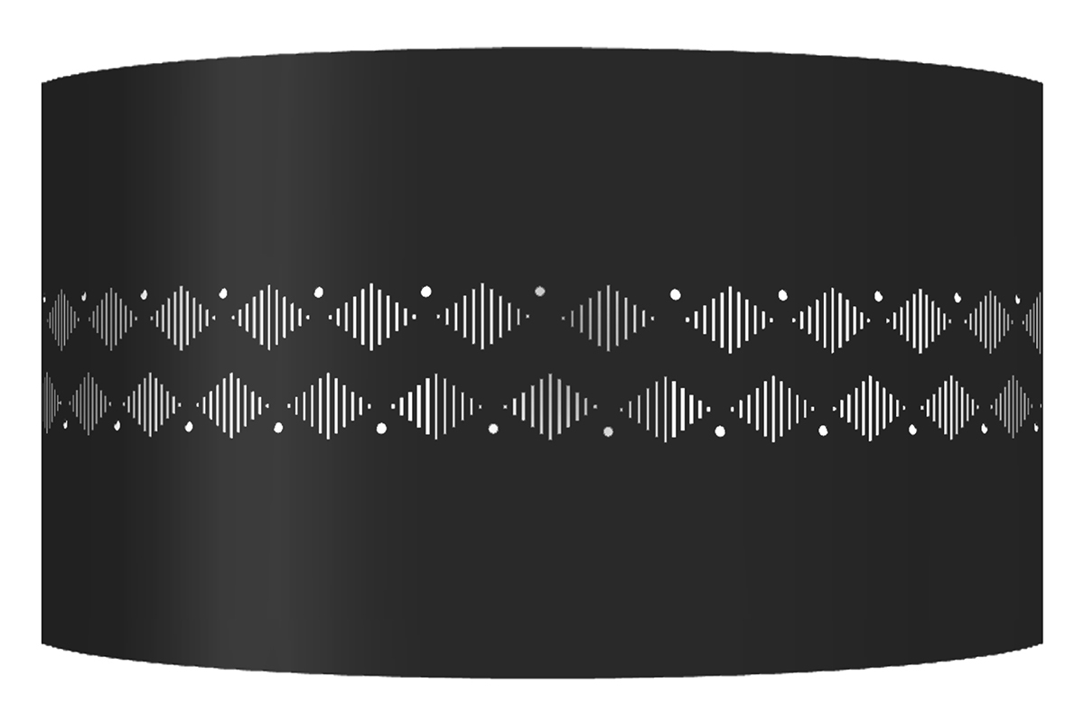 Applique da parete design in metallo Nero SMART