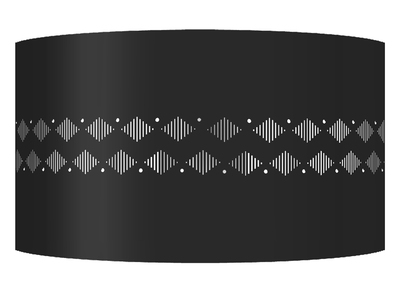 Applique da parete design in metallo Nero SMART