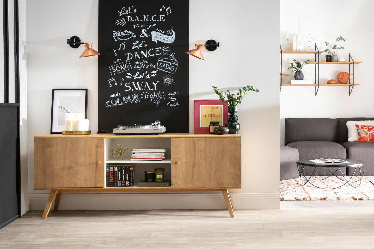 Applique da parete snodata design Ramato LEEDS