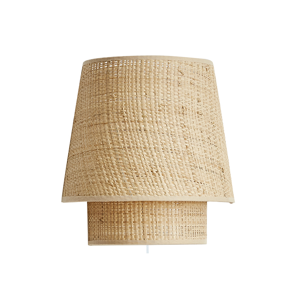 Applique design in fibra di rafia H25 cm JUME