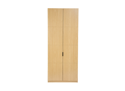 Armadio con appendiabiti in finitura legno di quercia L90 cm GARENCE