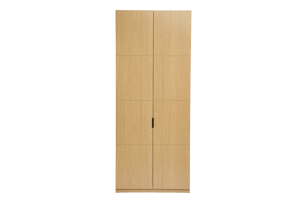 Armadio con appendiabiti in finitura legno quercia L90 cm GARENCE