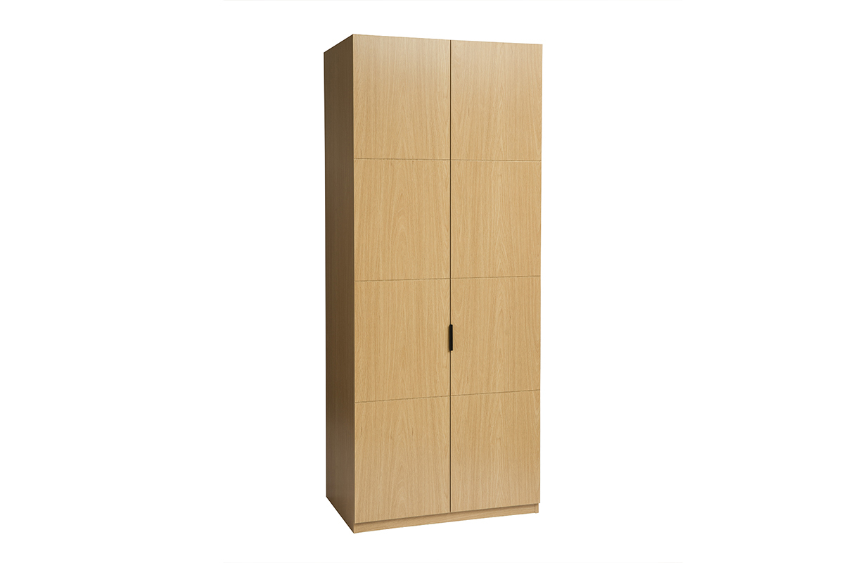 Armadio con appendiabiti in finitura legno quercia L90 cm GARENCE