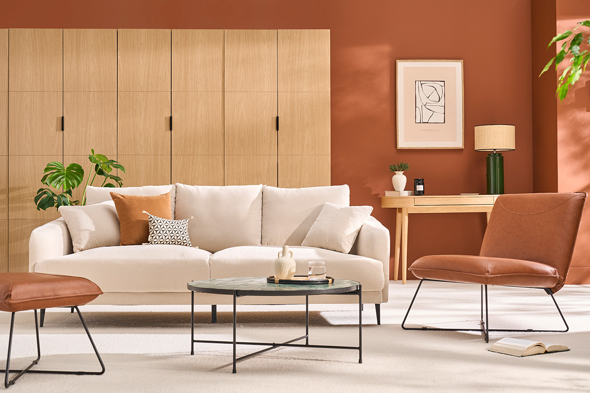 Armadio con appendiabiti in finitura legno quercia L90 cm GARENCE