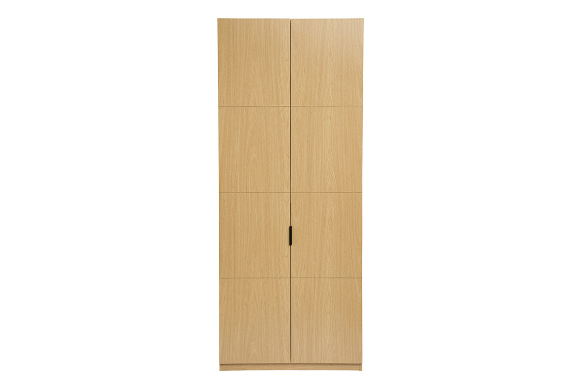 Armadio con appendiabiti in finitura legno quercia L90 cm GARENCE