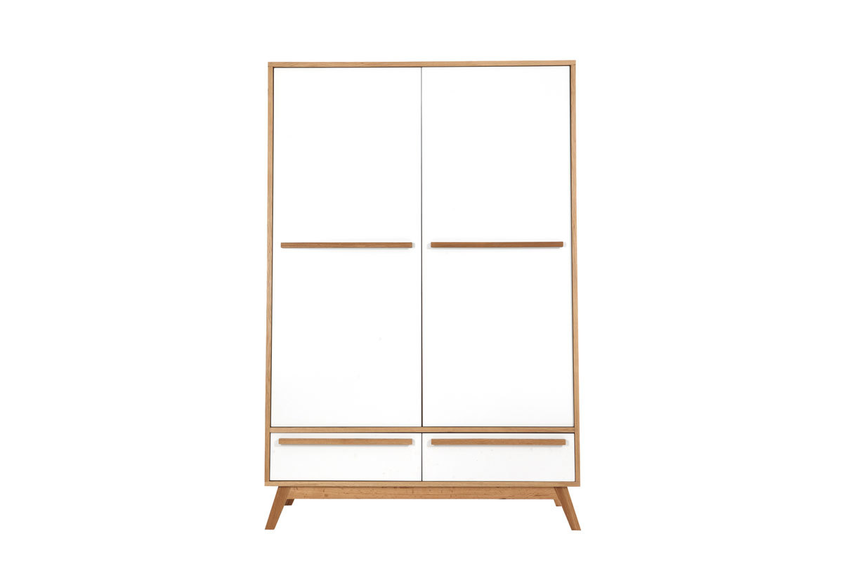 Armadio due ante design scandinavo HELIA