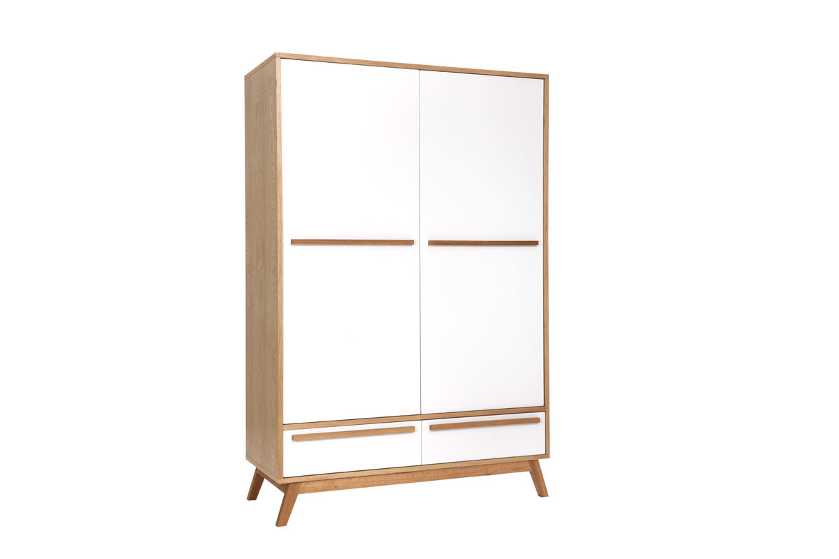 Armadio due ante design scandinavo HELIA