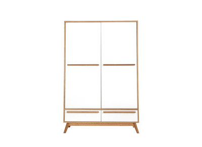 Armadio due ante design scandinavo HELIA - Armadio due ante design scandinavo HELIA