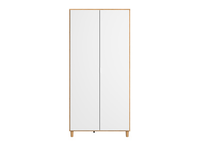 Armadio guardaroba bianco e legno LOU - Armadio guardaroba bianco e legno LOU