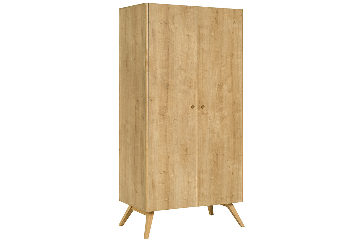 Armadio scandinavo finitura rovere chiaro MAHE