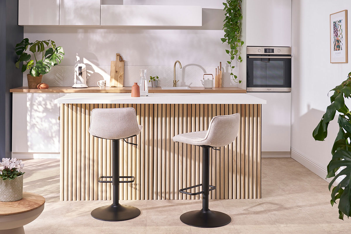 Coppia di Sedie da Pranzo di Design Legno Massello e Rattan Effetto Paglia  di Vienna