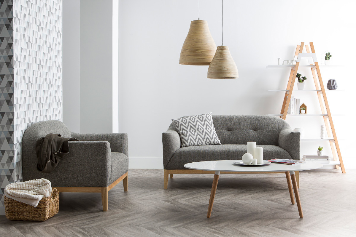 Biblioteca scandinava in legno Bianco PANCOL