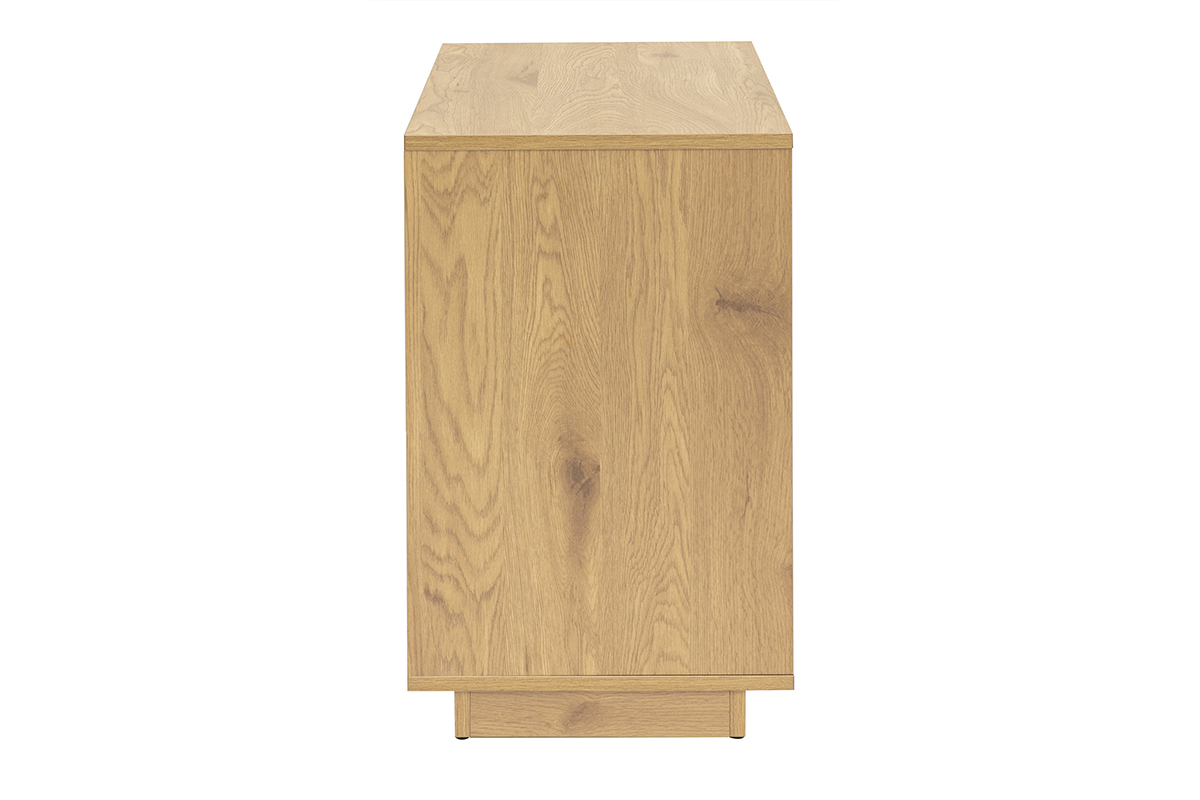 Buffet SEVILLE in legno chiaro di quercia, vista laterale.