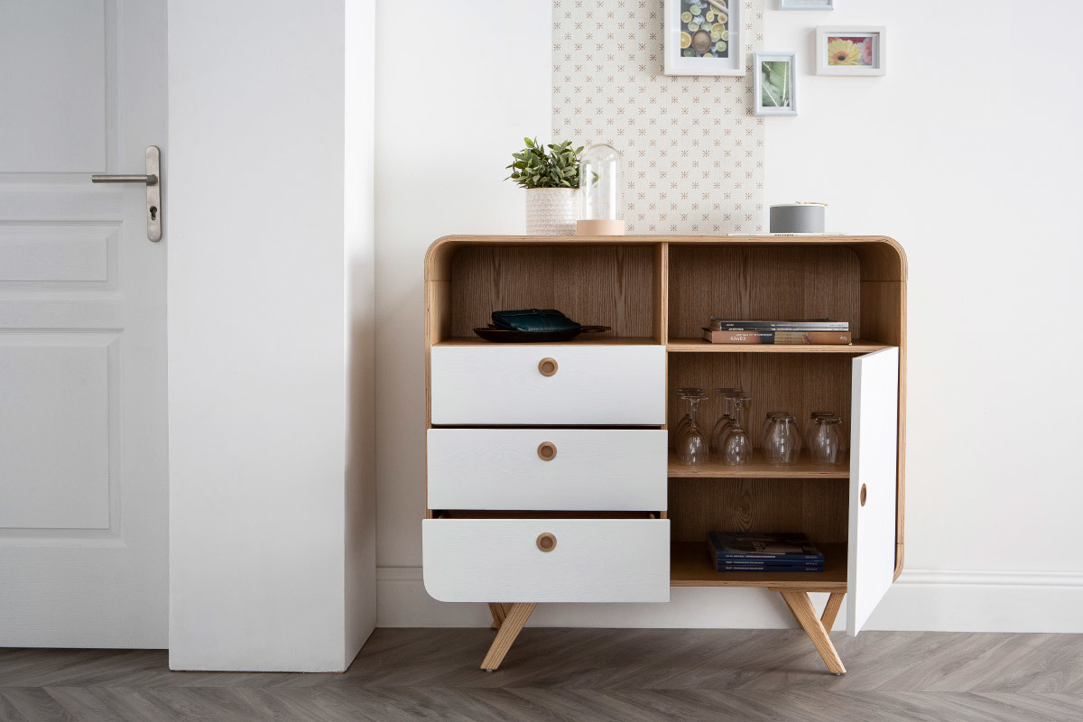 Buffet design 100cm frassino KYOTO