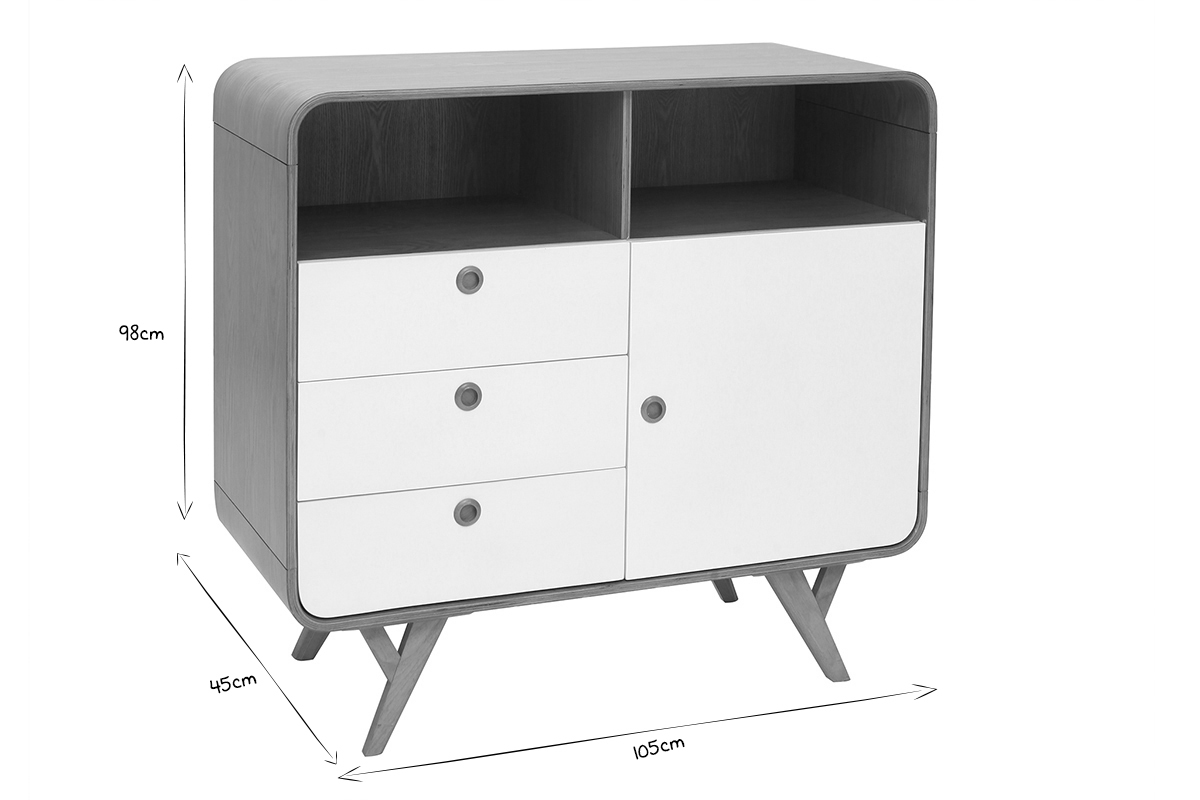 Buffet design 100cm frassino KYOTO
