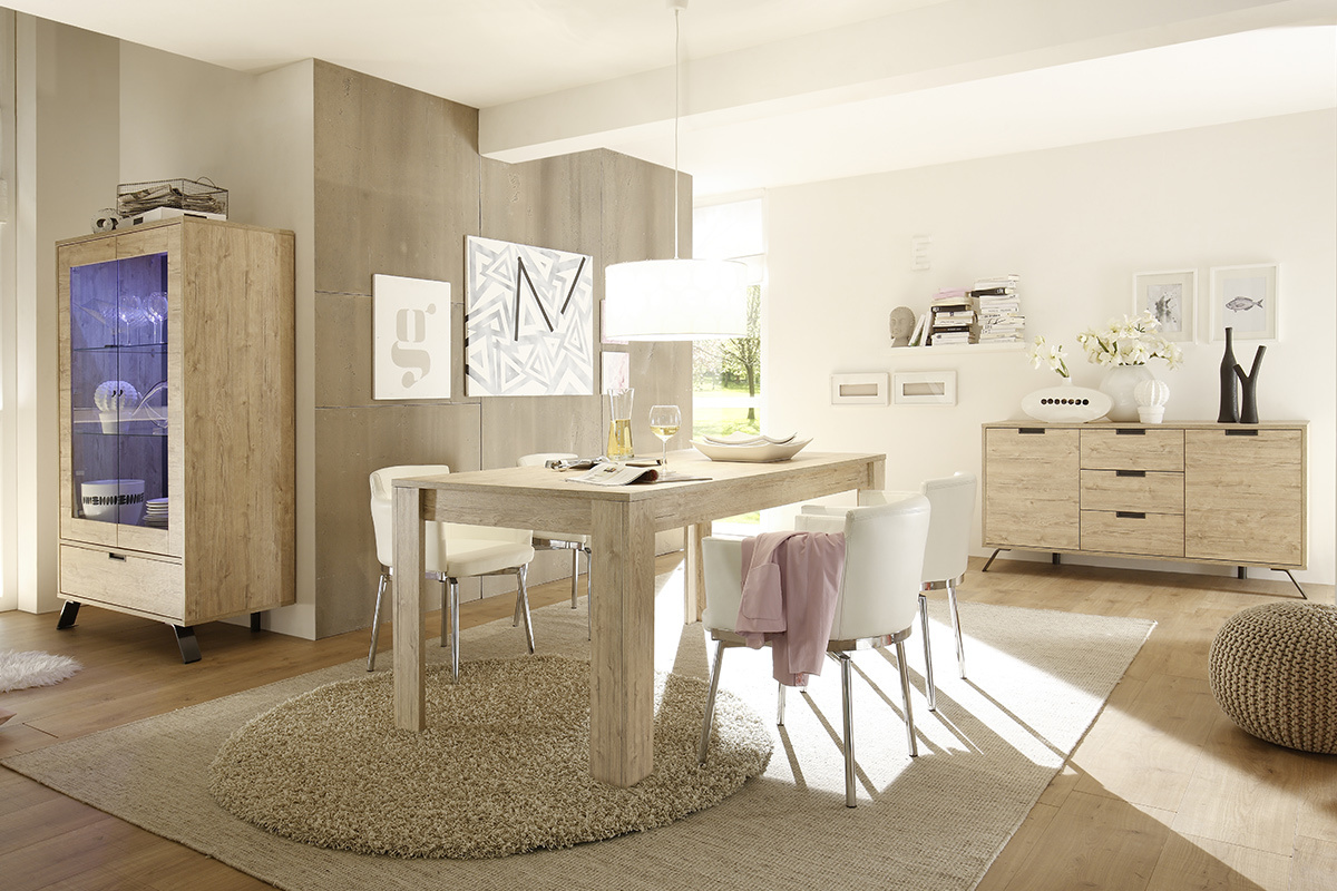 Buffet design 2 ante 3 cassetti quercia ORIGIN