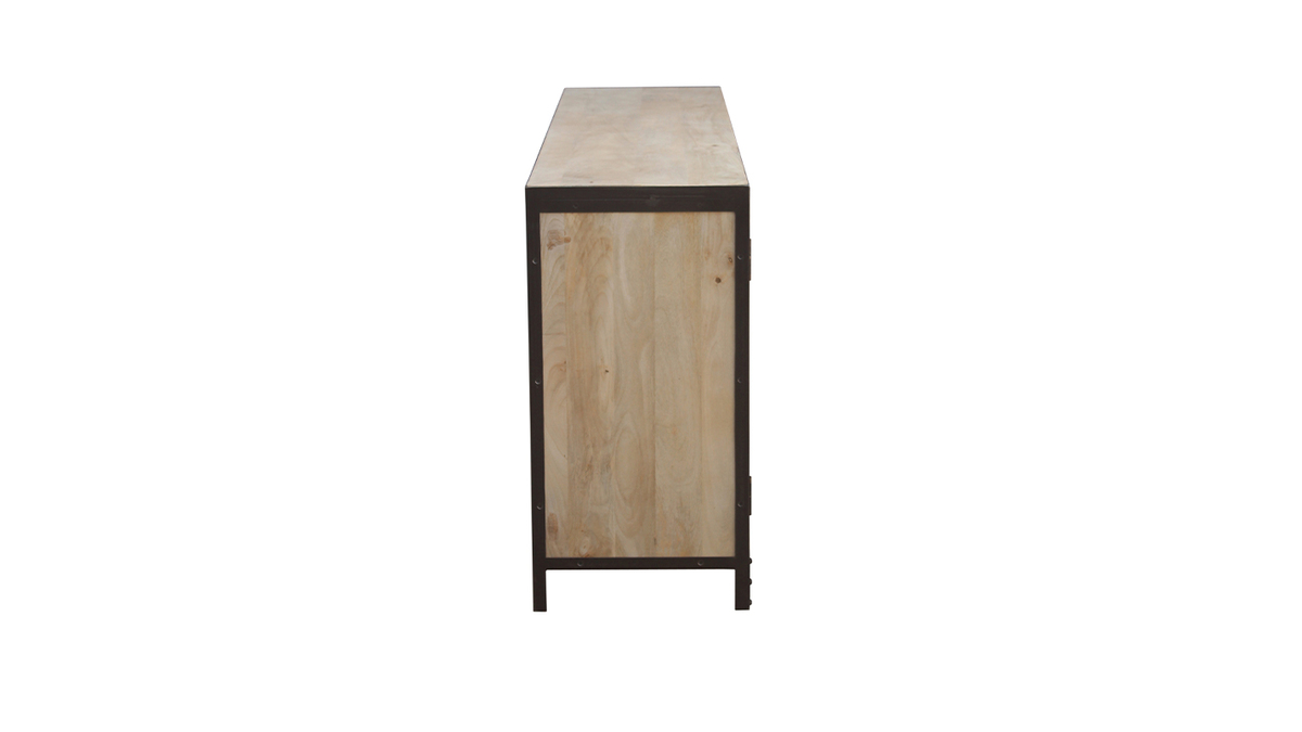 Buffet design industriale 160 cm legno massiccio INDUSTRIA