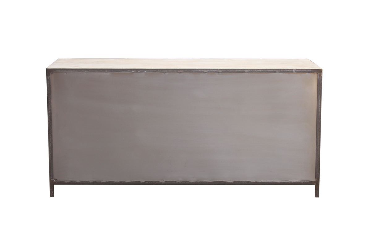 Buffet design industriale 160 cm legno massiccio INDUSTRIA