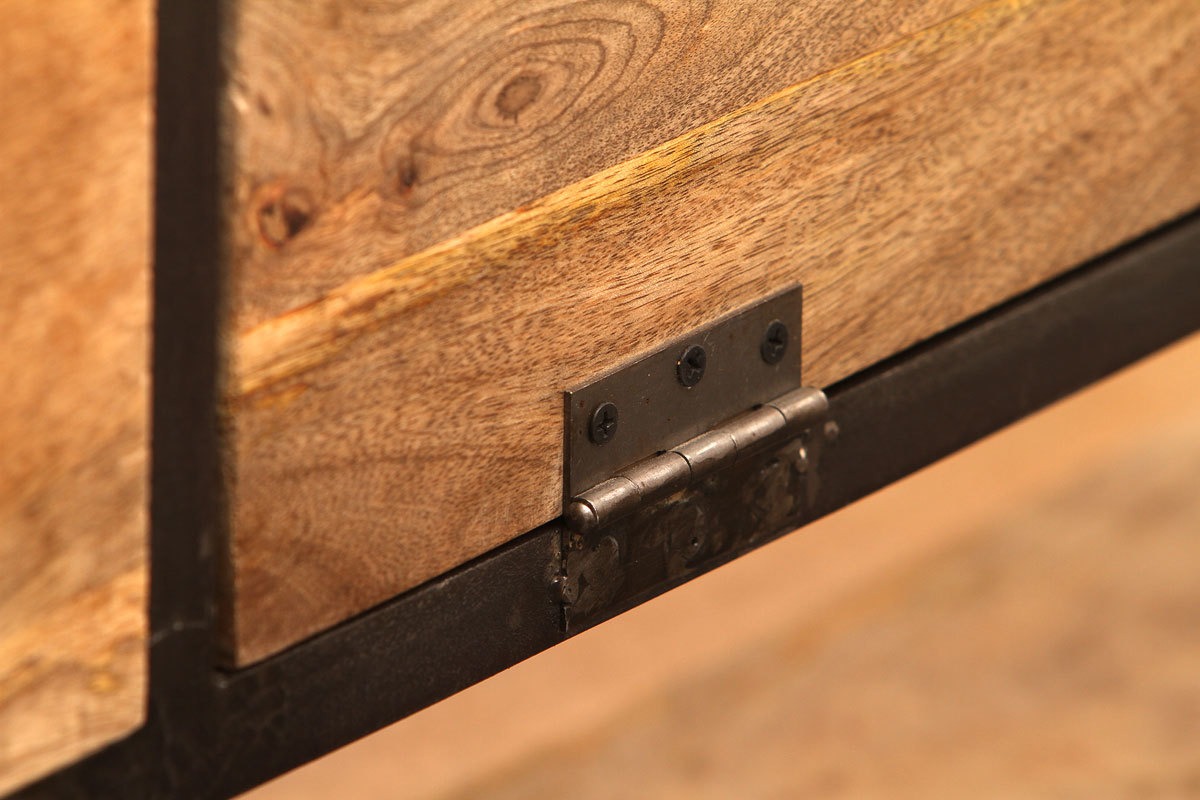 Buffet design industriale legno massiccio INDUSTRIA