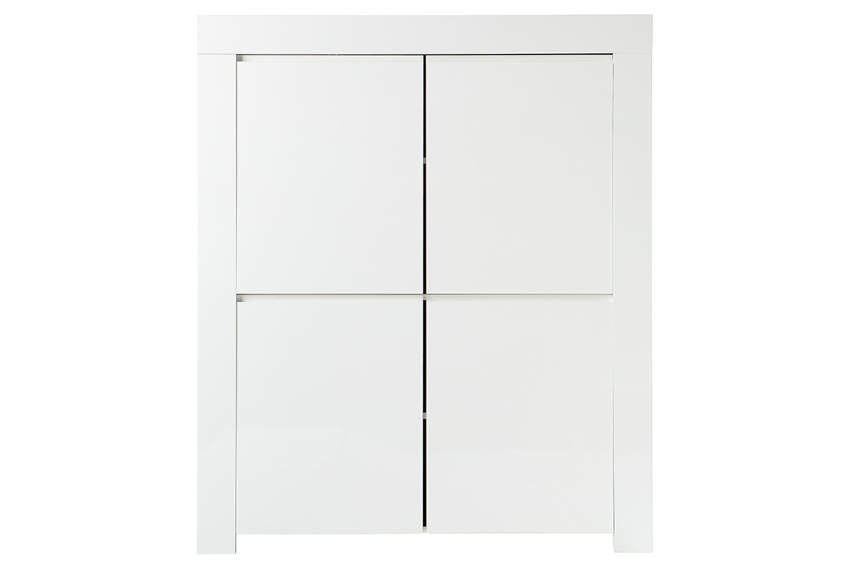 Buffet design quadrato 4 ante laccato bianco ERIA