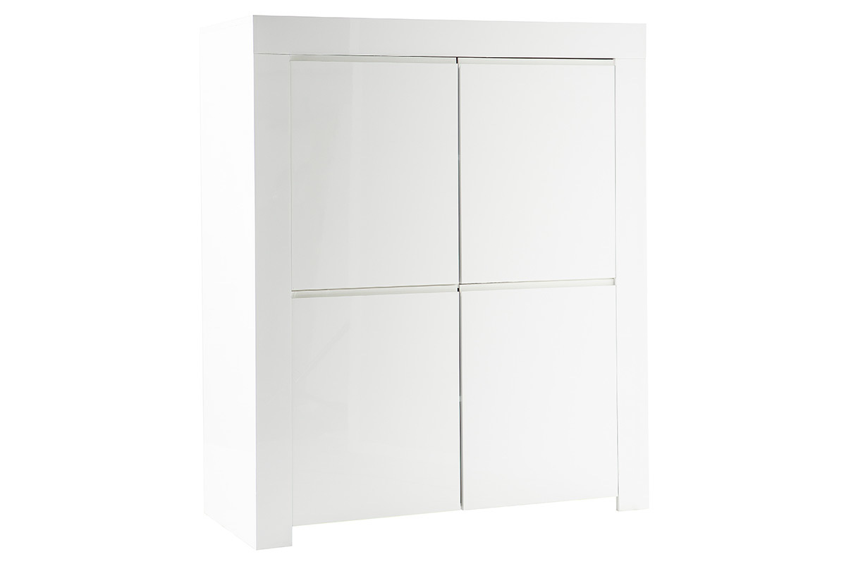 Buffet design quadrato 4 ante laccato bianco ERIA