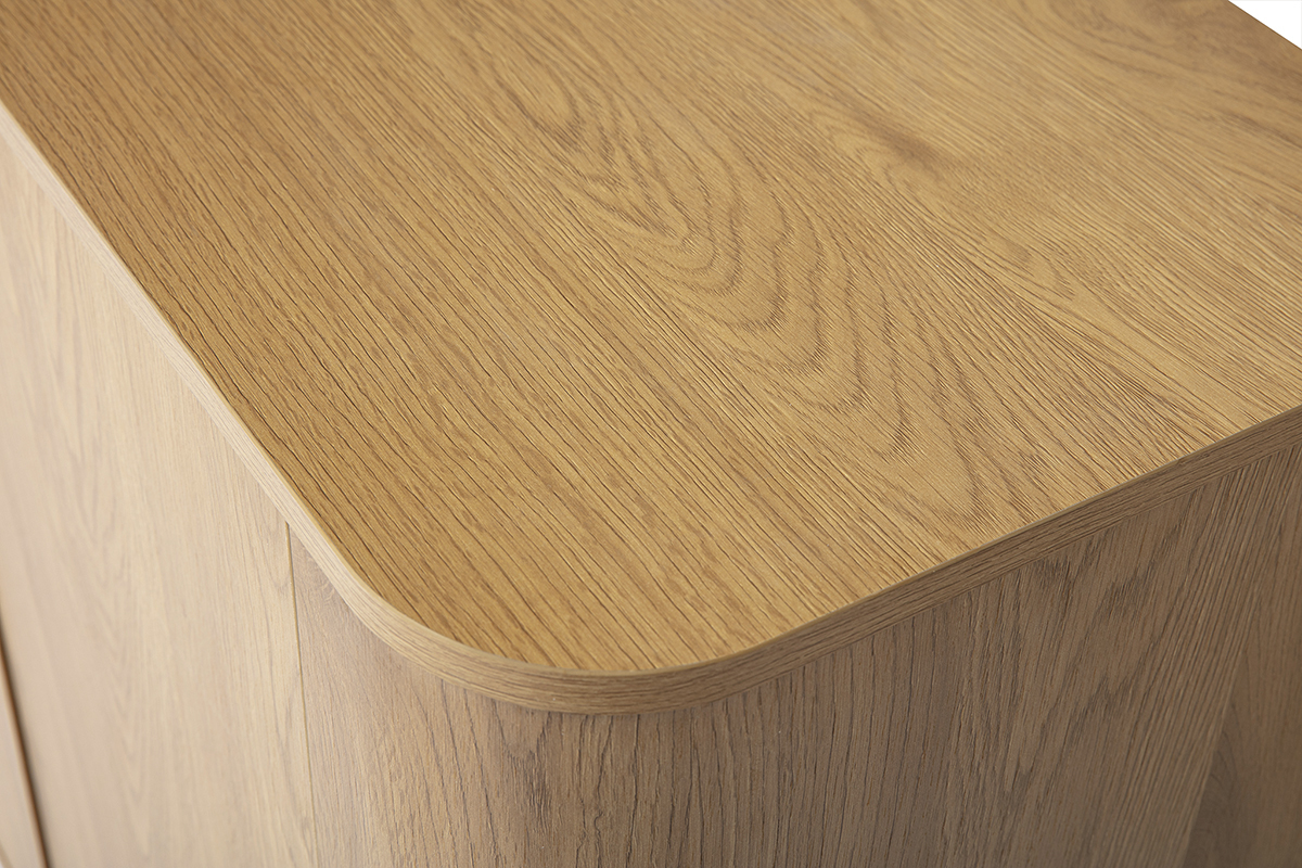 Buffet finitura legno chiaro rovere 4 ante L180 cm NEGAN