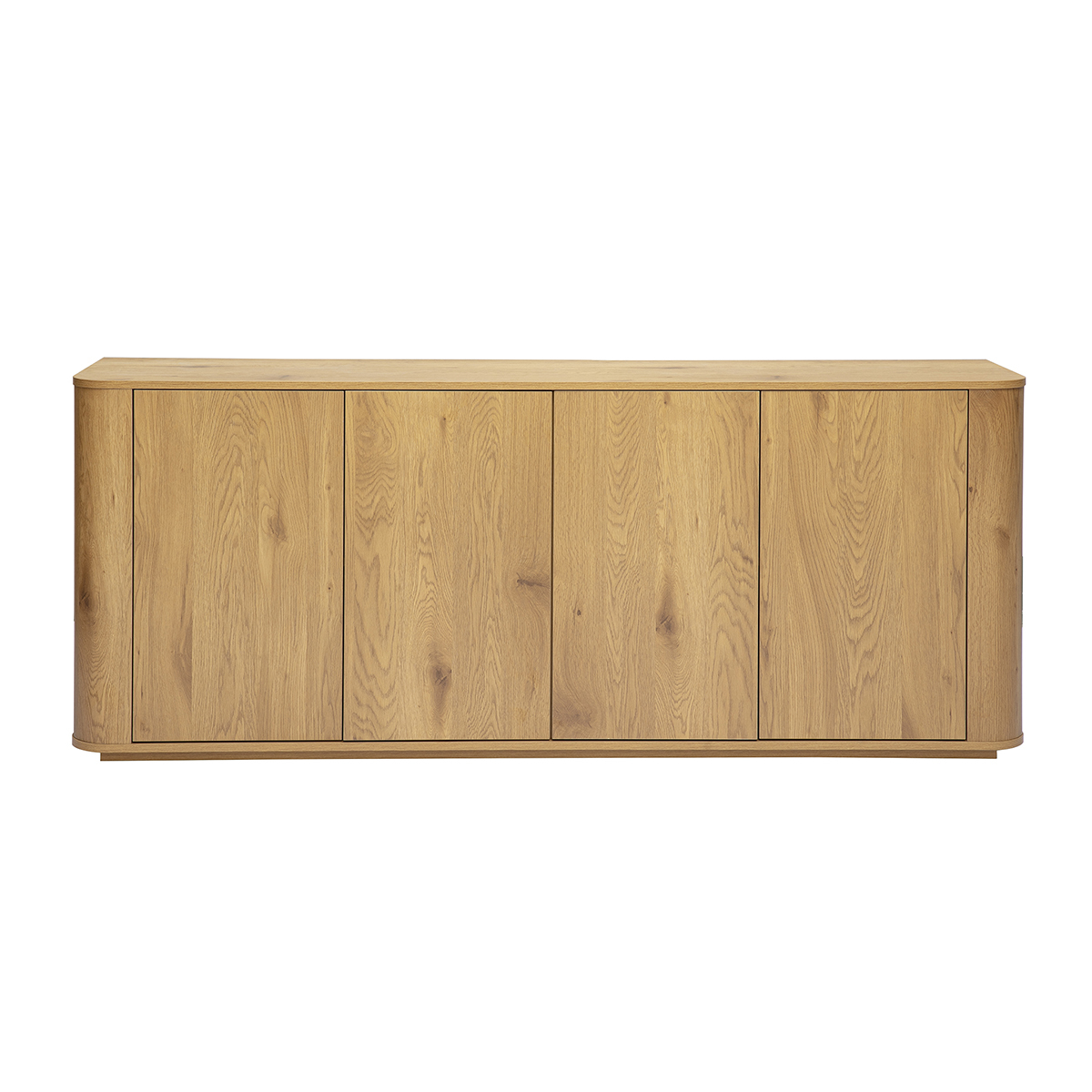 Buffet finitura legno chiaro rovere 4 ante L180 cm NEGAN
