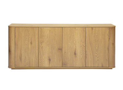 Buffet finitura legno chiaro rovere 4 ante L180 cm NEGAN